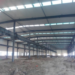 ܇�g䓽Y(ji��)�����b installation of steel structure in workshop